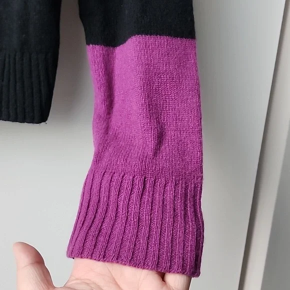 Max & Co Striped 100% Cashmere Cropped Fully Fashioned Sweater - Picture 2 of 9